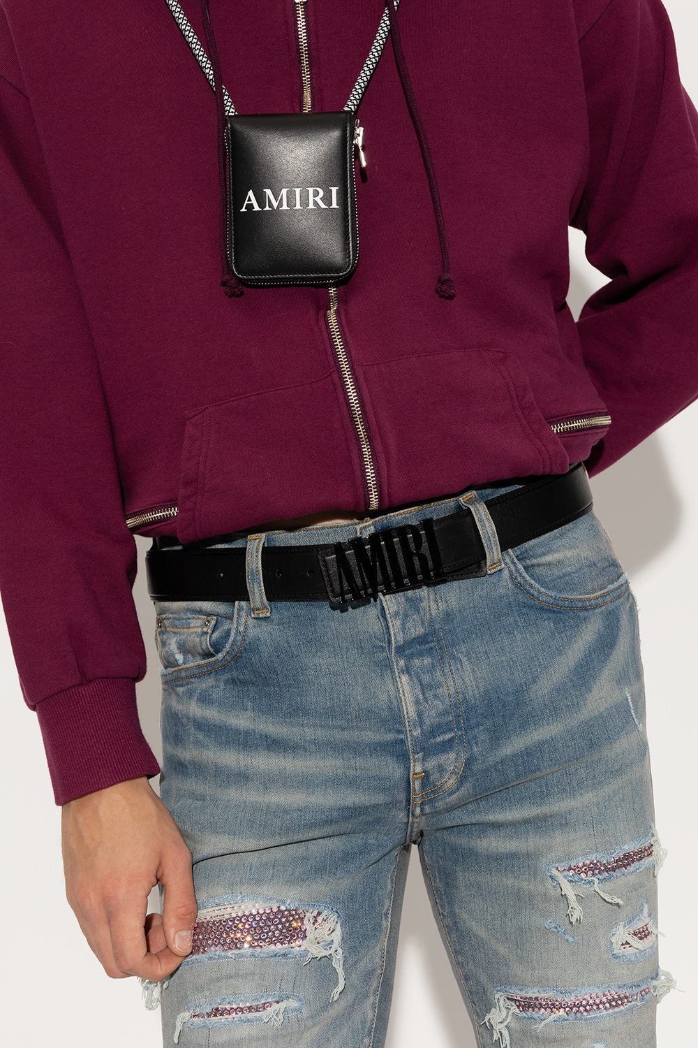Black Leather belt Amiri - Vitkac France